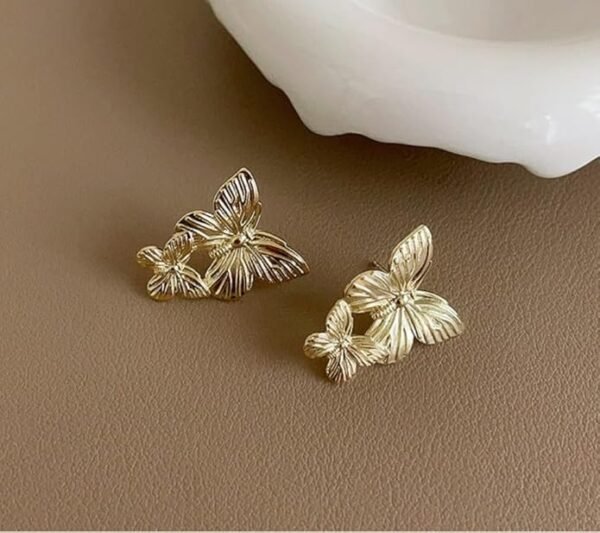 Double Butterfly Stud Earring