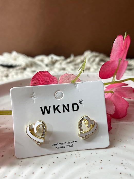 Heart-Shaped Crystal Stud Earring (Copy) - Image 4