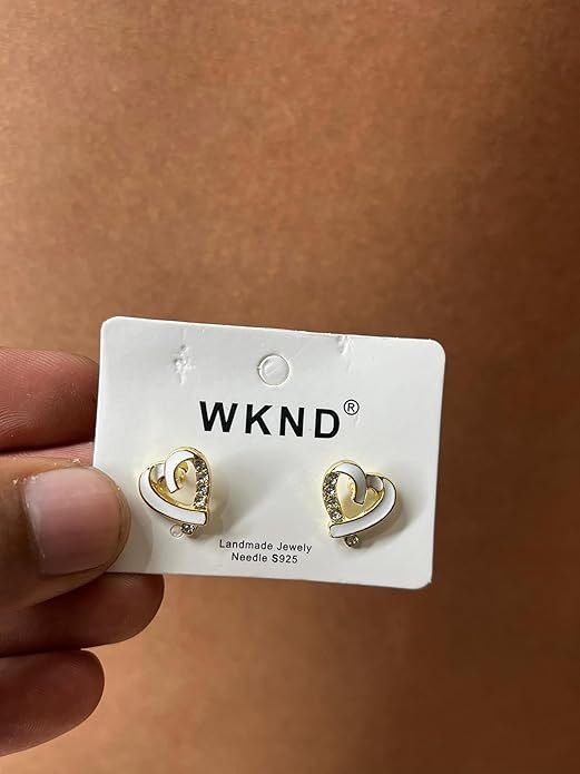 Heart-Shaped Crystal Stud Earring (Copy) - Image 2