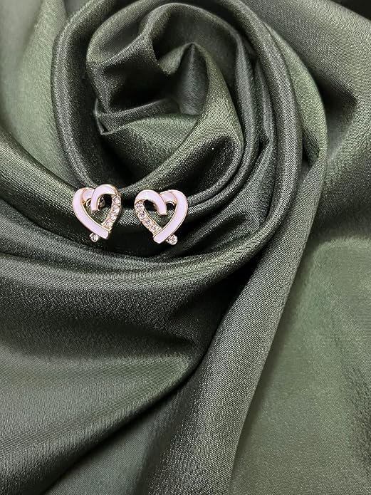 Heart-Shaped Crystal Stud Earring (Copy) - Image 3