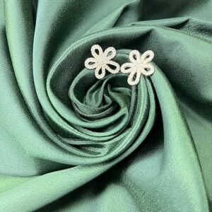 Crystal Flower Stud Earring, Rhinestone Petals Design