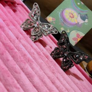 Crystal Rhinestone Butterfly Bow Hair Clip
