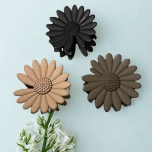 Sun Flower Hair Clip, 3 Color, Decorative Hair Accessory
