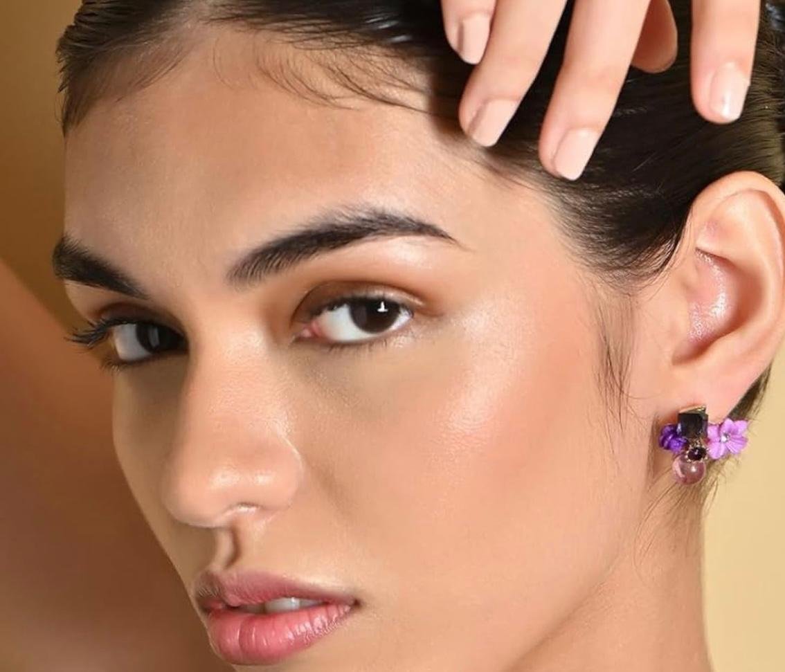 Korean Style Minimalist Gold Pearl Stud Hoop Earrings Latest Stylish Trendy Earrings for Women and Girls - Suitable for Office Wear, Casual Wear or Party Outfit - Image 4