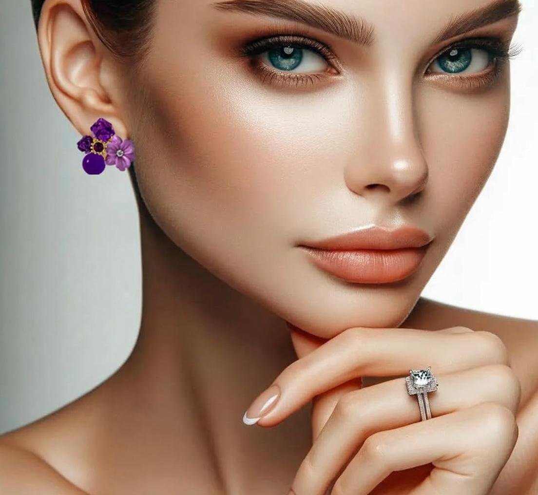 Korean Style Minimalist Gold Pearl Stud Hoop Earrings Latest Stylish Trendy Earrings for Women and Girls - Suitable for Office Wear, Casual Wear or Party Outfit - Image 2